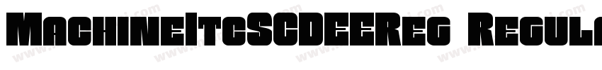 MachineItcSCDEEReg Regular字体转换